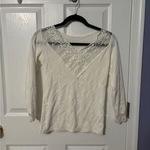 NWOT vintage lace shirt